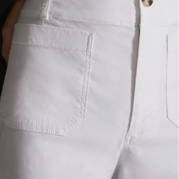 Maeve White Wide Leg Pants - Picture 3 of 7